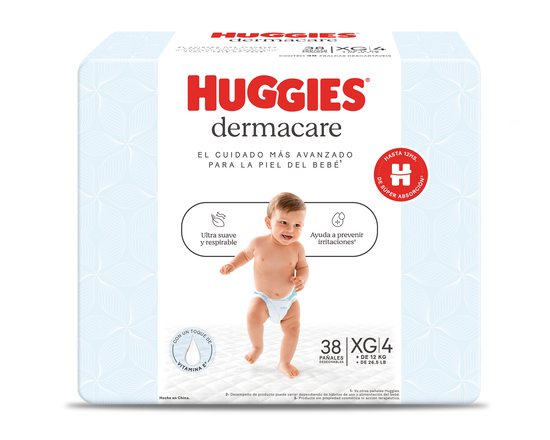 Pañal Huggies Dermacare Talla XG 38 unid